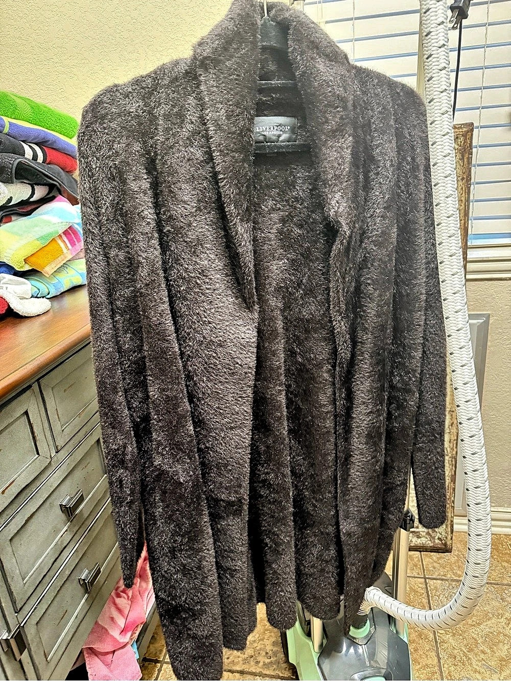 Liverpool LPLA Mink Brown Coatigan Brown Coatigan Size Medium NWT